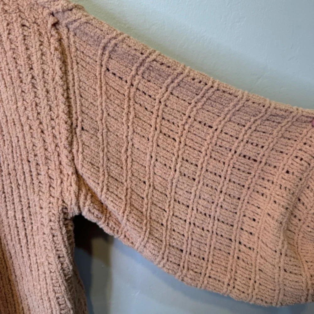 FP | Be Yours Chunky Open Knit Cowl Neck Long Dolman Sleeve Slouchy Sweater - Picture 9 of 14